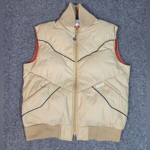 Vintage 1970s William Barty Down Puffer Vest USA Made Talon Zipper Mens M